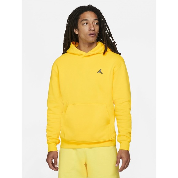 Nike Air Jordan Jumpman Pullover Hoodie Men Sz XL Lightning IV Toyko V Yellow - Picture 1 of 9
